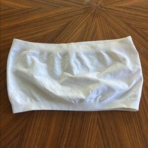 Yahada Classic White Bandeau Top